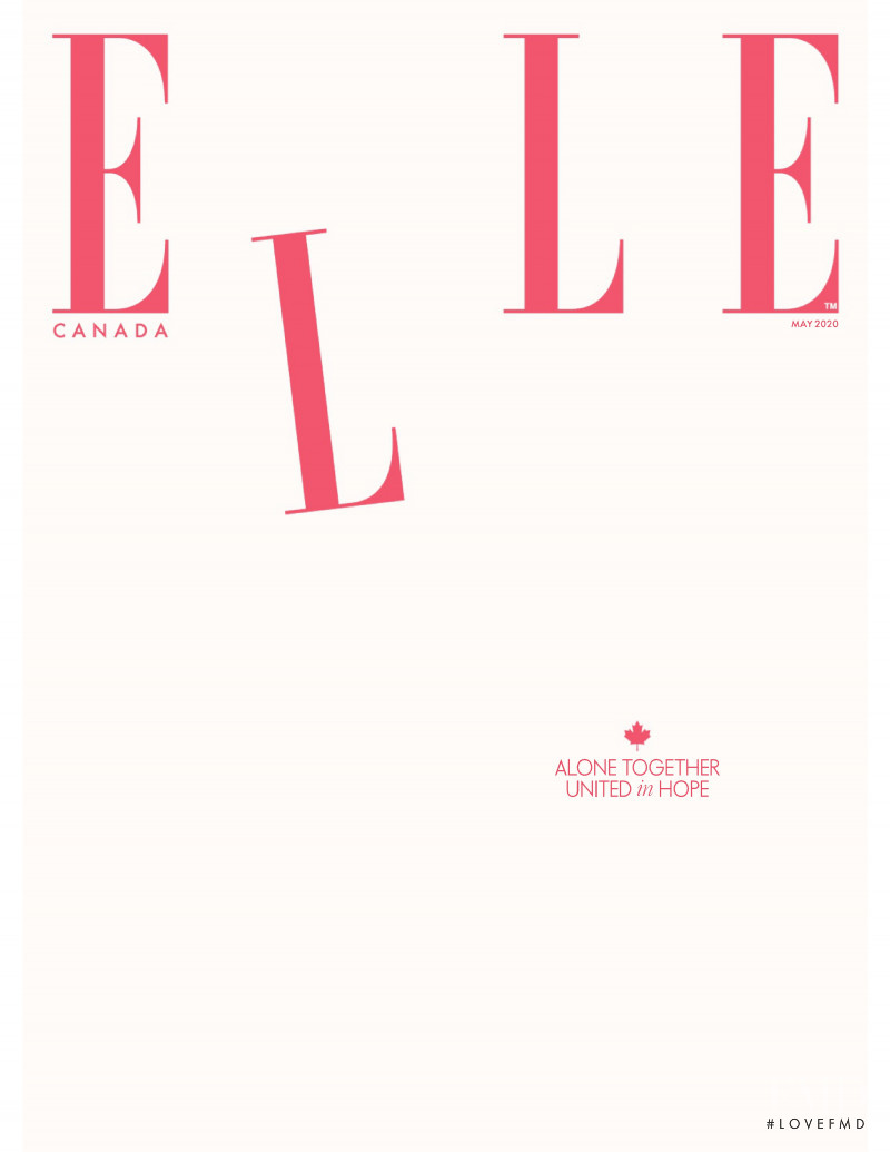  featured on the Elle Canada cover from May 2020
