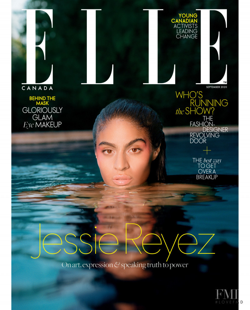 Jessie Reyez featured on the Elle Canada cover from September 2020