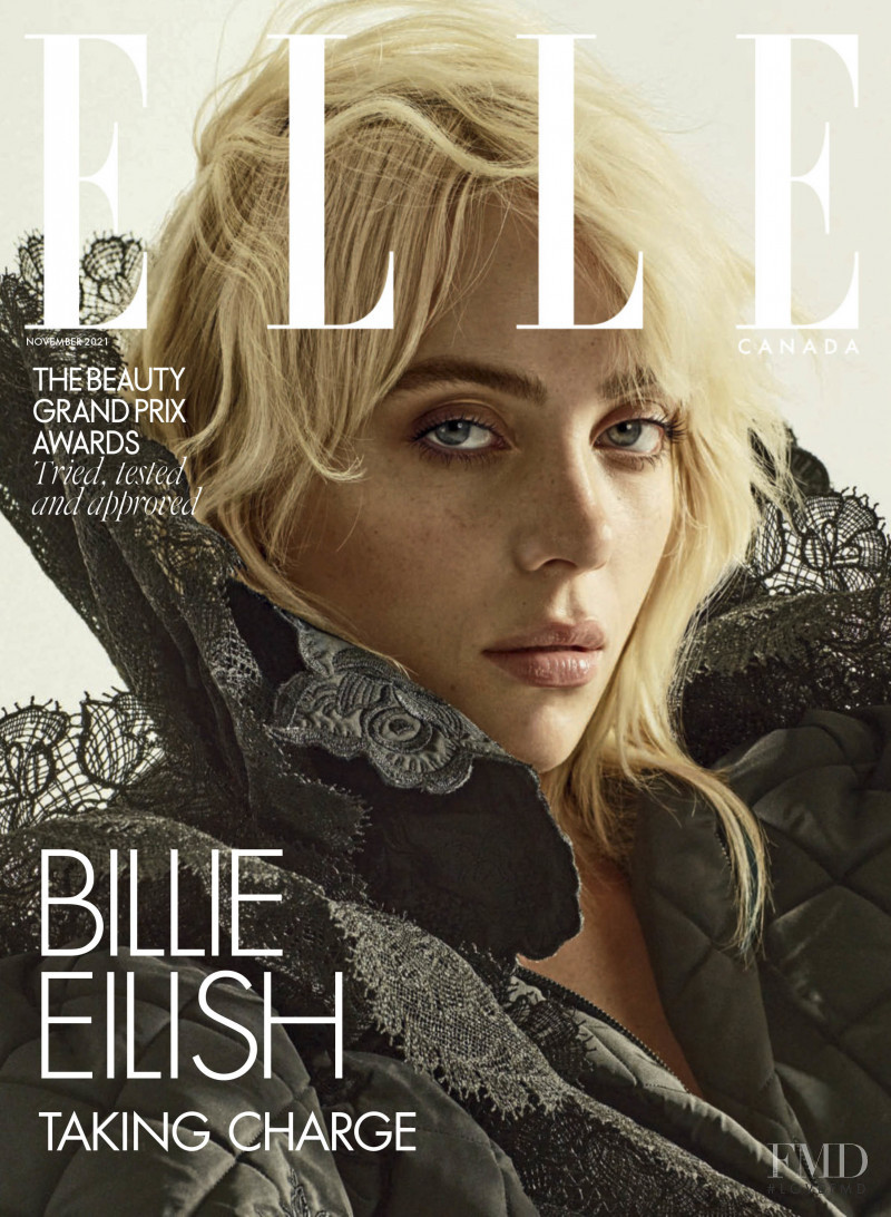  featured on the Elle Canada cover from November 2021