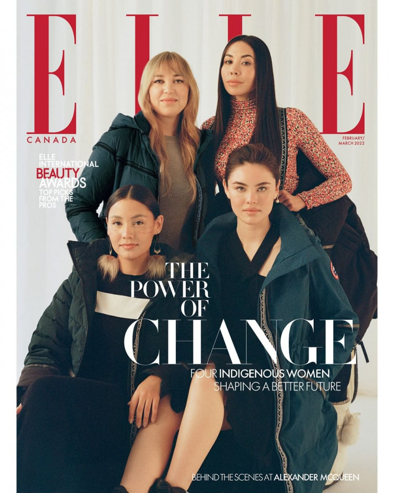  featured on the Elle Canada cover from February 2022