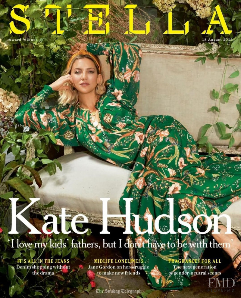 Kate Hudson featured on the Stella UK cover from August 2019