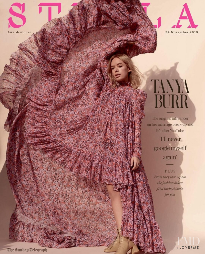 Tanya Burr featured on the Stella UK cover from November 2019