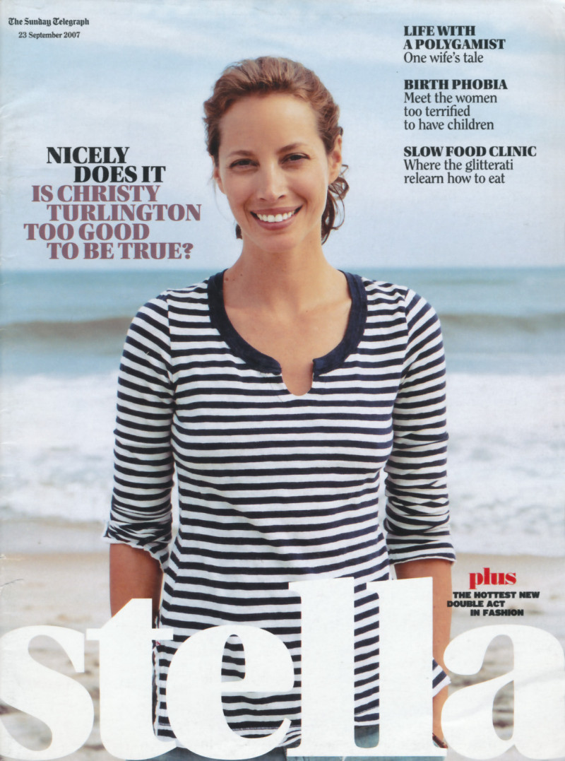 Christy Turlington featured on the Stella UK cover from September 2007