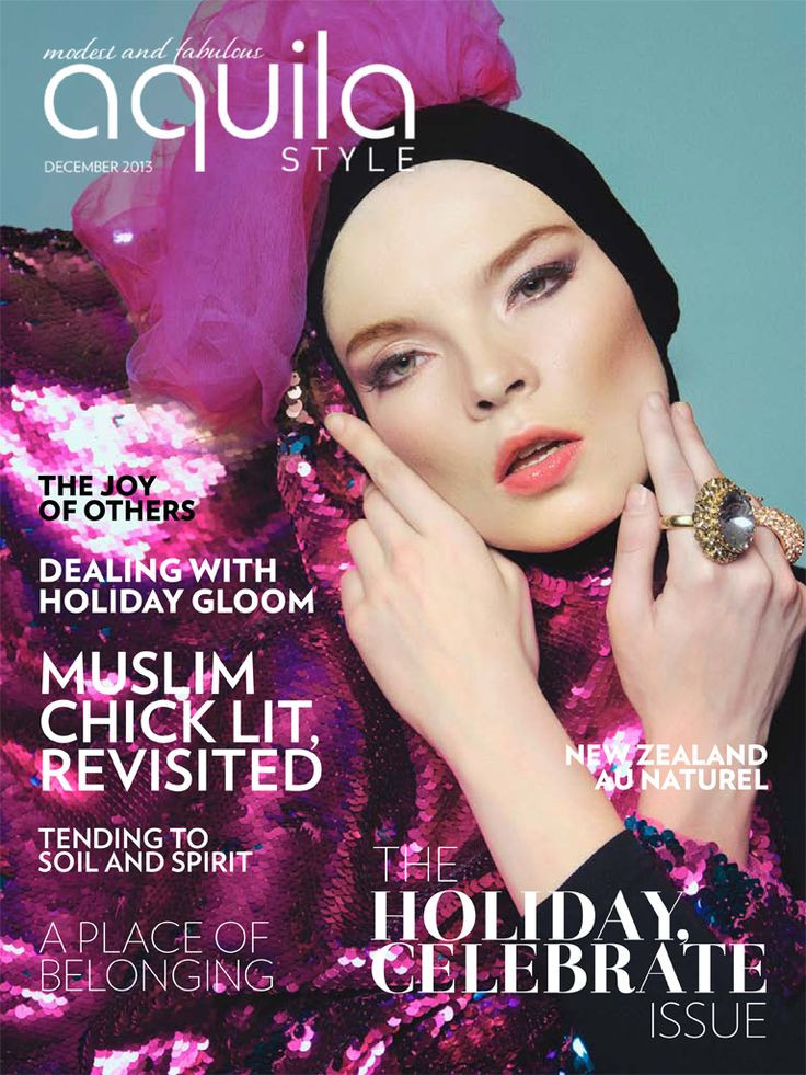  featured on the Aquila Style cover from December 2013