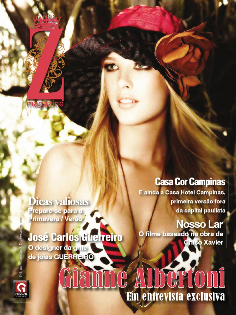 Gianne Albertoni featured on the Z Magazine cover from September 2010