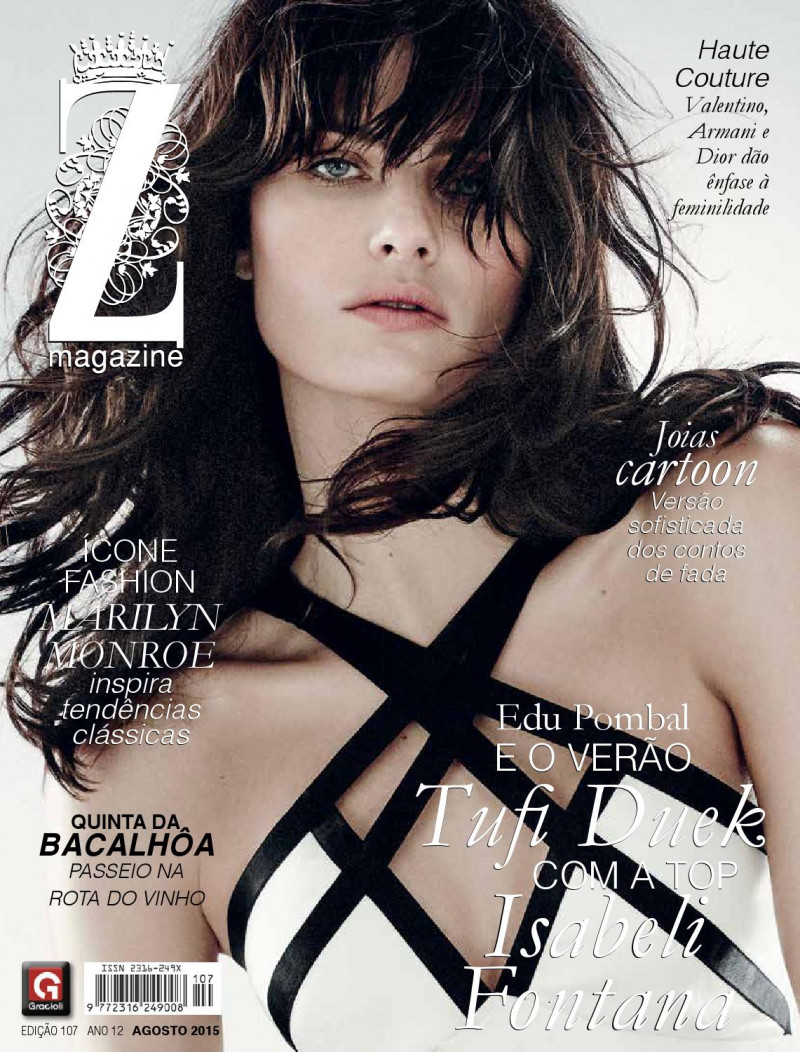 Isabeli Fontana featured on the Z Magazine cover from August 2015