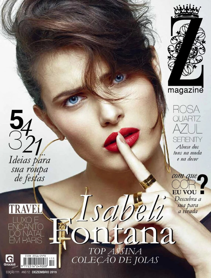 Isabeli Fontana featured on the Z Magazine cover from December 2015