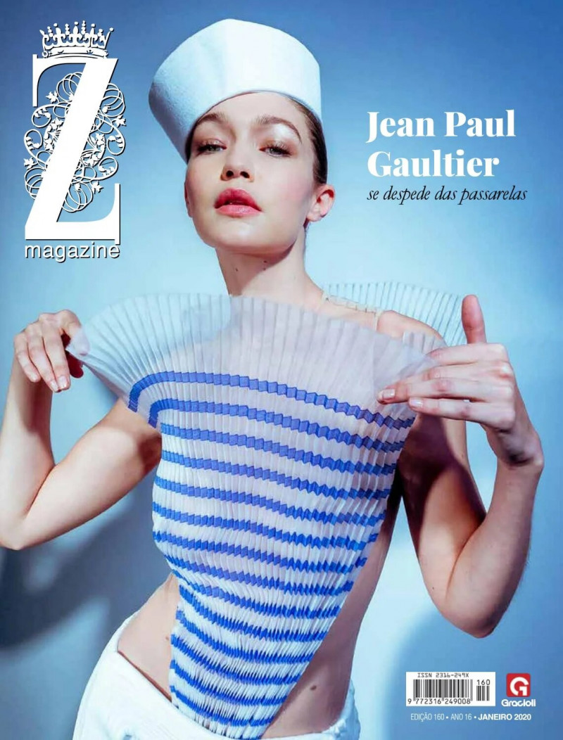 Gigi Hadid featured on the Z Magazine cover from January 2020
