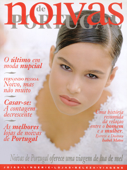 Mireia Canalda featured on the Noivas de Portugal cover from January 1996
