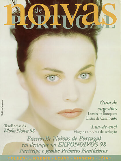 Veronica Blume featured on the Noivas de Portugal cover from January 1998