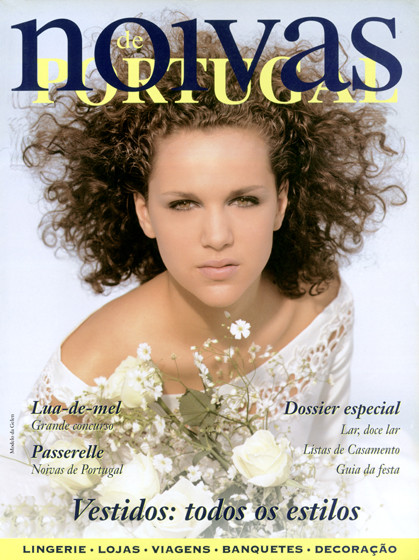 Mireia Verdú featured on the Noivas de Portugal cover from July 1998