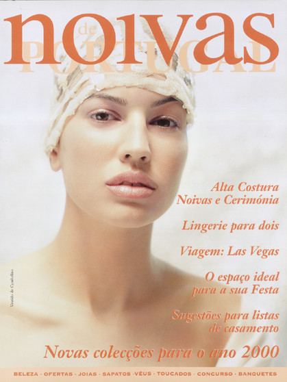 Davinia Pelegri featured on the Noivas de Portugal cover from July 1999