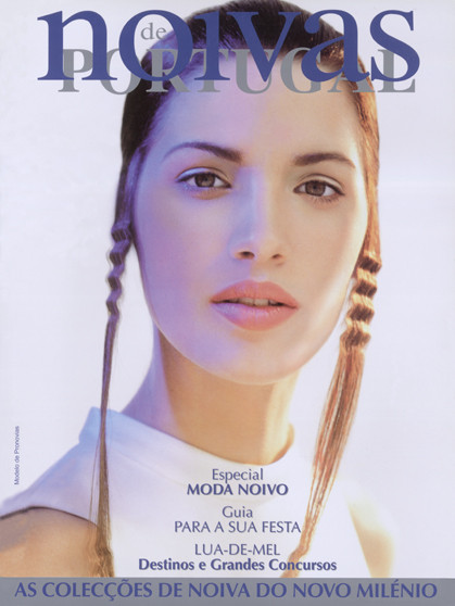Laura Sanchez featured on the Noivas de Portugal cover from January 2000