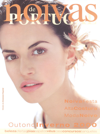 Marta Llompart featured on the Noivas de Portugal cover from July 2000