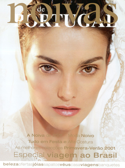 Laura Ponte featured on the Noivas de Portugal cover from January 2001