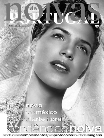 Laura Sanchez featured on the Noivas de Portugal cover from July 2002