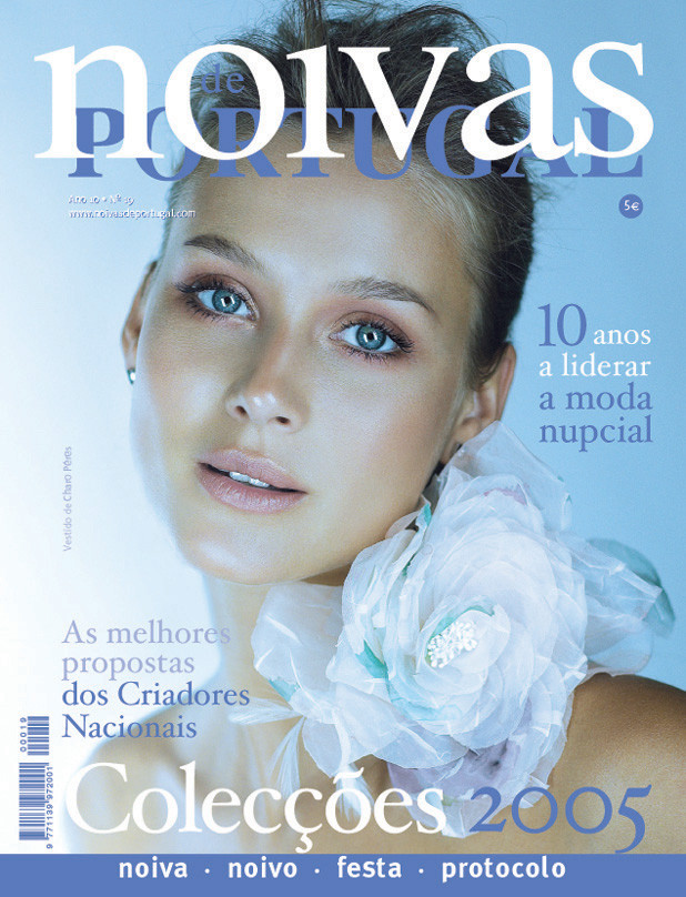 Vanesa Lorenzo featured on the Noivas de Portugal cover from January 2005