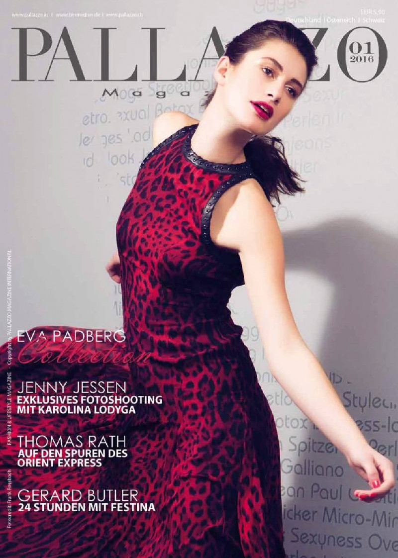 Jenny Jessen featured on the Pallazzo cover from February 2016