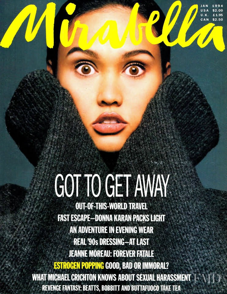 Tia Carrere featured on the Mirabella cover from January 1994