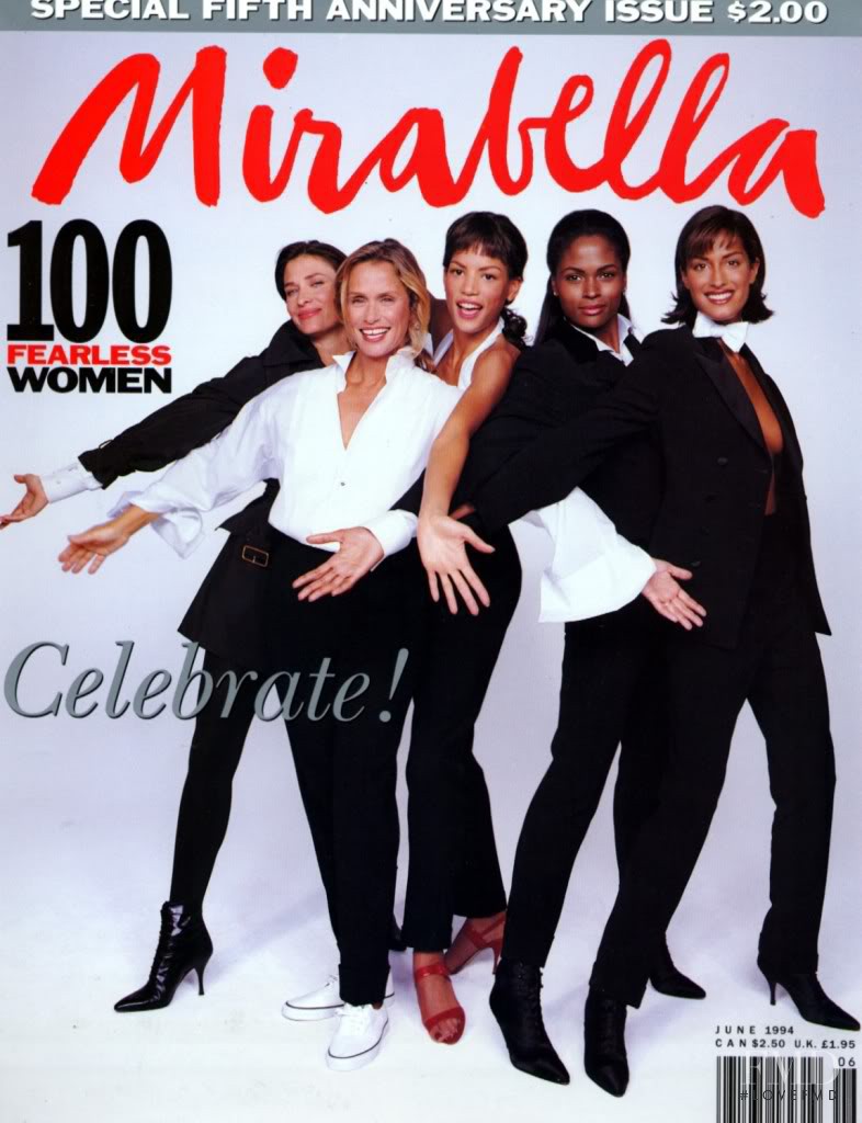 Yasmeen Ghauri, Lauren Hutton, Veronica Webb featured on the Mirabella cover from June 1994
