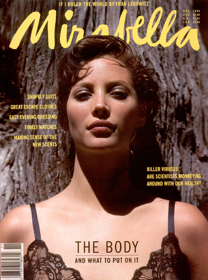 Christy Turlington featured on the Mirabella cover from November 1994