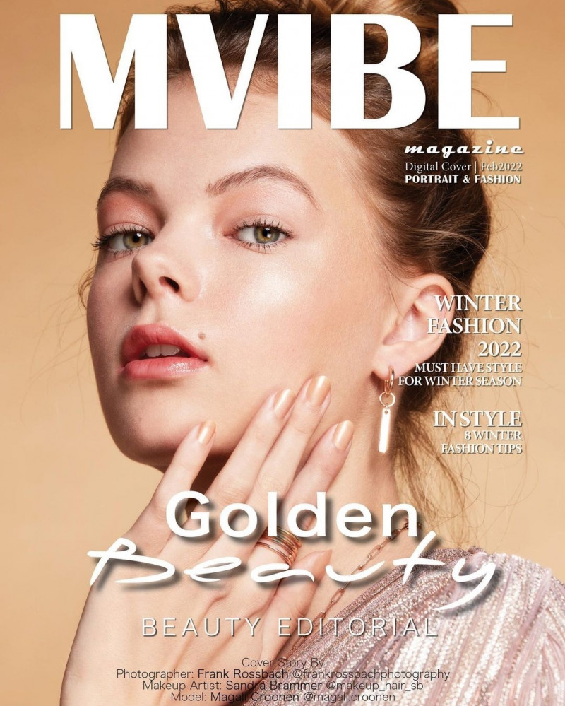 Magali Croonen featured on the MVIBE magazine cover from February 2022