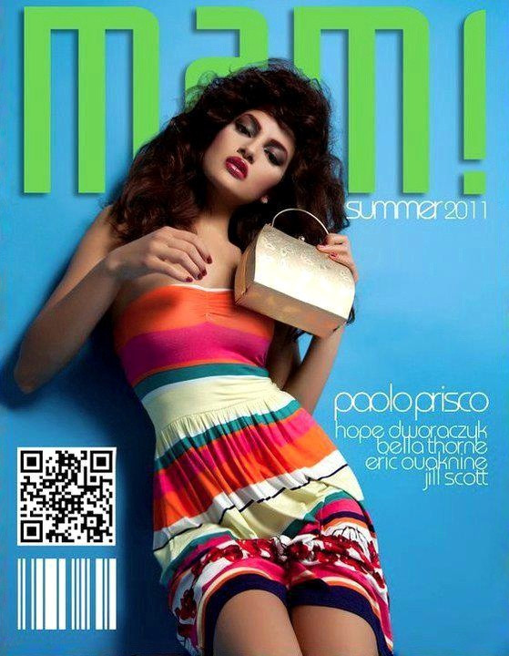 Shristi Shrestha featured on the MAM! cover from June 2011