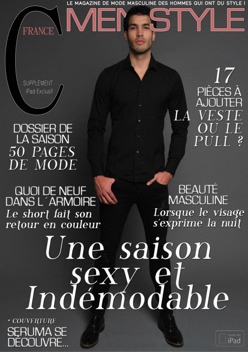 Seruma featured on the Cool Men Style France cover from May 2015