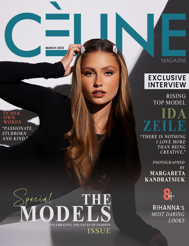 Ida Zeile featured on the Celine cover from March 2022