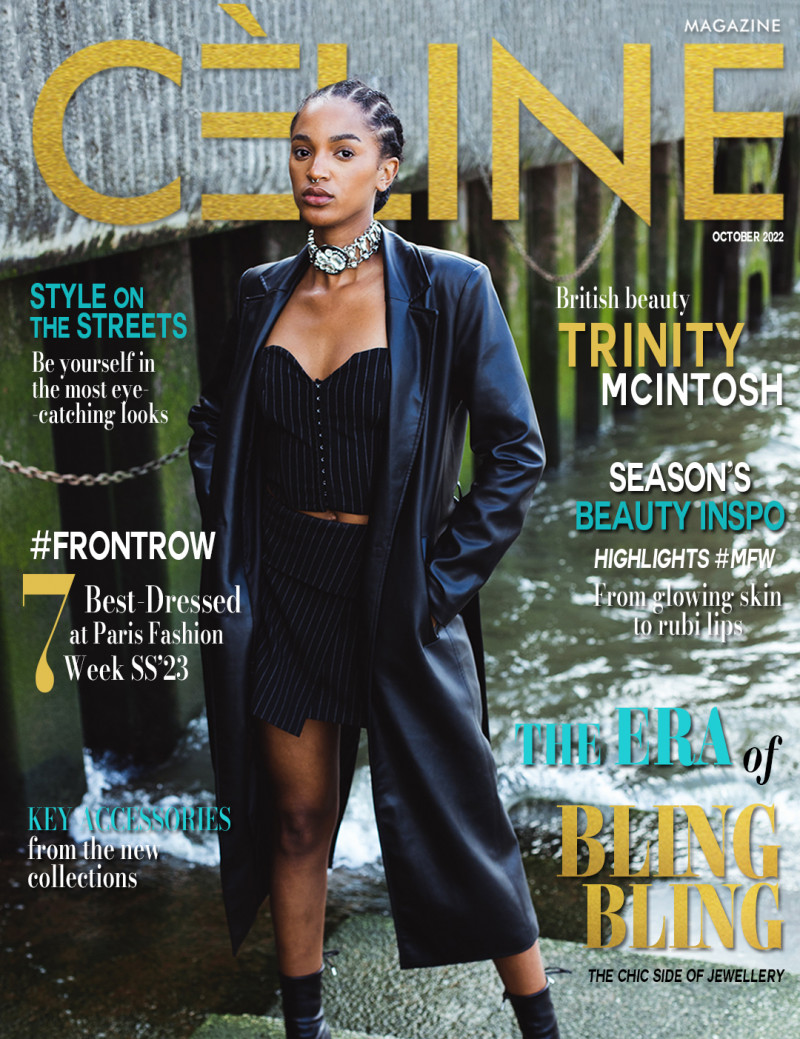 Trinity Mcintosh featured on the Celine cover from October 2022