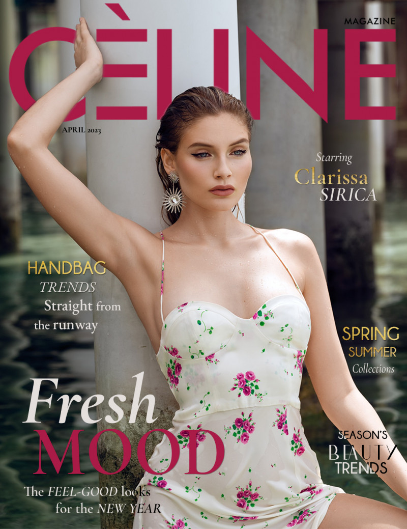 Clarissa Sirica featured on the Celine cover from April 2023