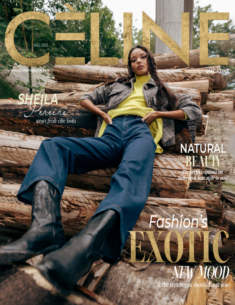 Sheila Pereira featured on the Celine cover from August 2023