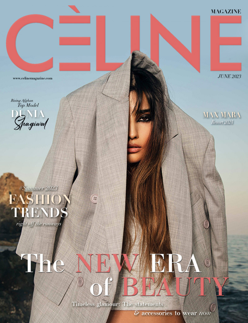 Dunia Shagiwal featured on the Celine cover from June 2023