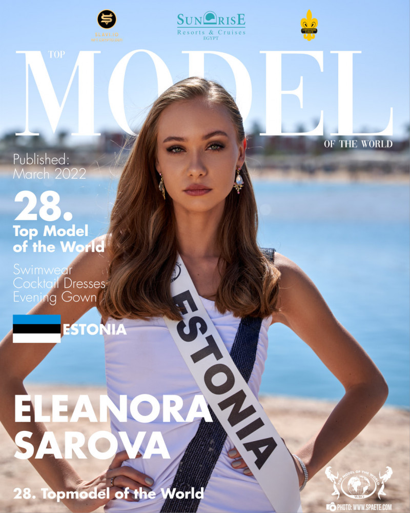 Eleanora Sarova featured on the Top Model Of The World cover from March 2022