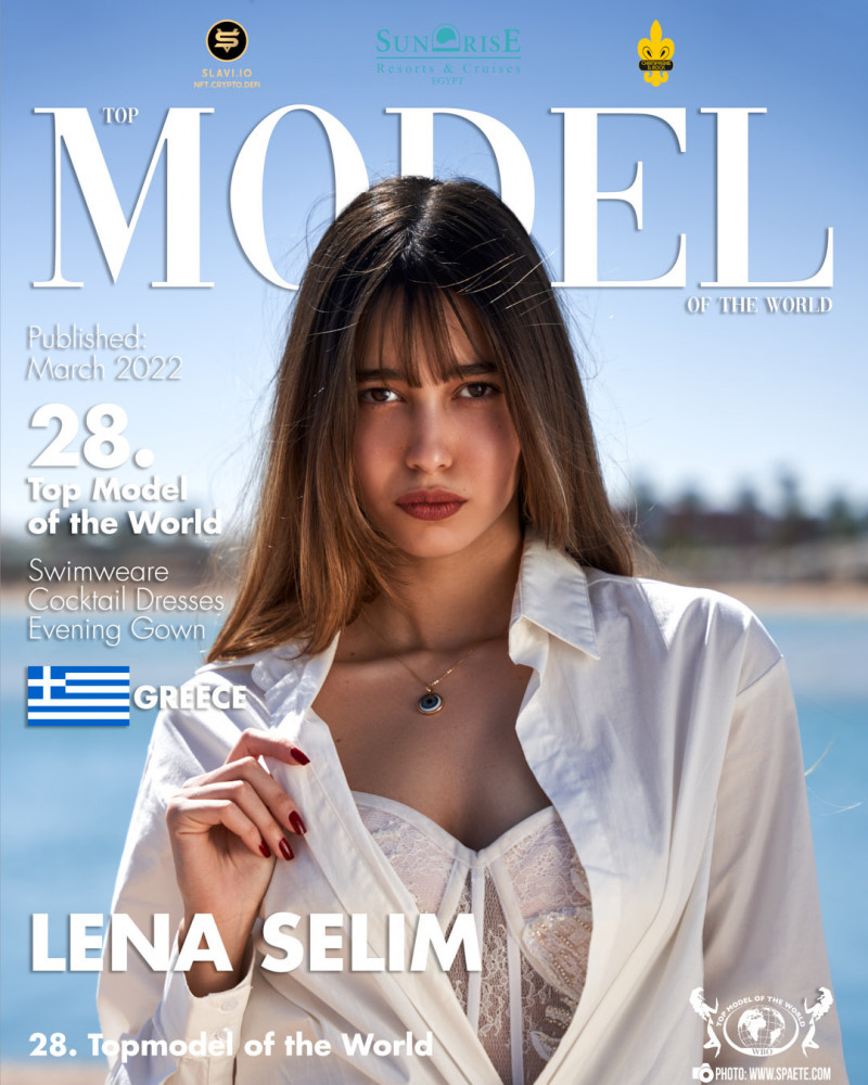 Lena Selim featured on the Top Model Of The World cover from March 2022