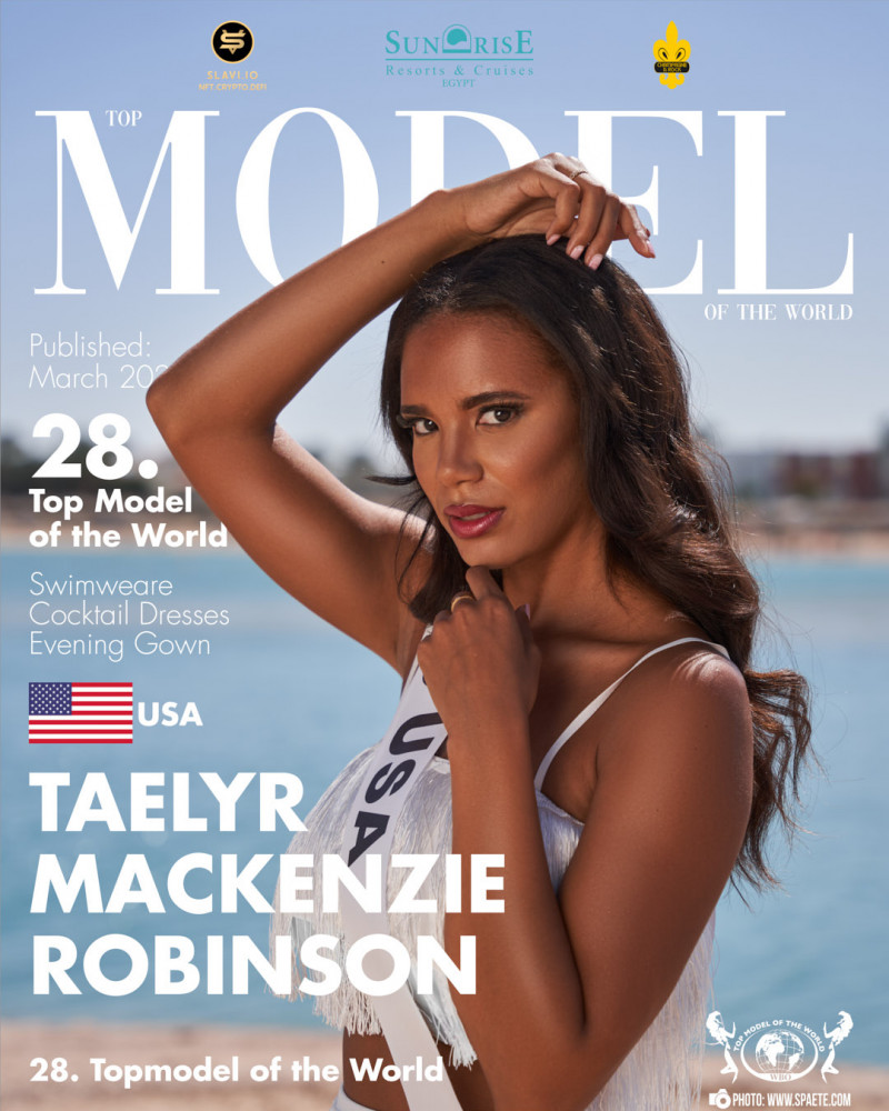 Taelyr Mackenzie featured on the Top Model Of The World cover from March 2022