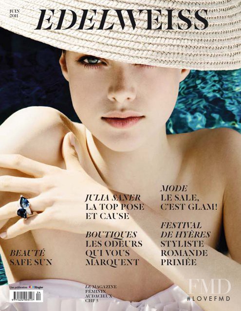 Julia Saner featured on the Edelweiss cover from June 2011