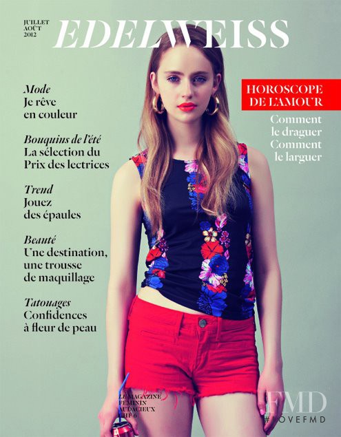 Brynja Jónbjarnardóttir featured on the Edelweiss cover from July 2012