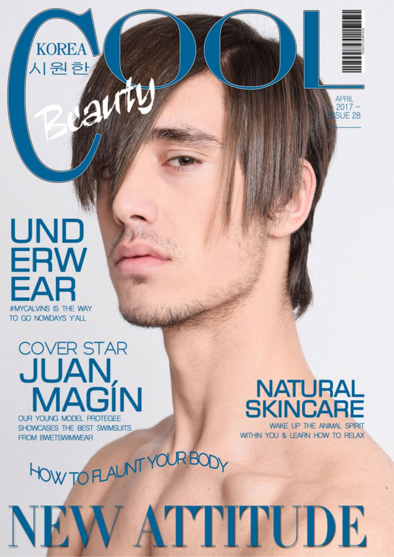 Juan Magin featured on the Cool Beauty Korea cover from April 2017