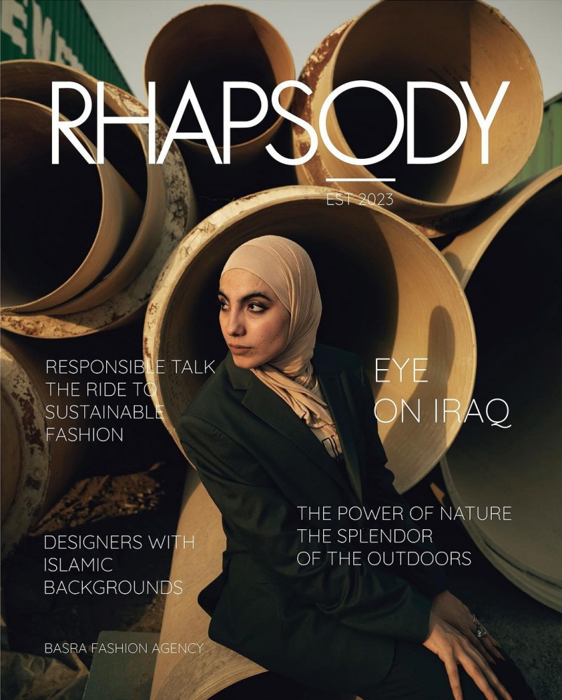 Zahraa Jamal featured on the Rhapsody cover from October 2023