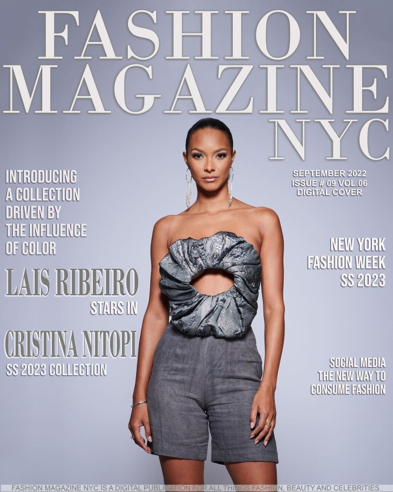 Lais Ribeiro featured on the Fashion Magazine NYC cover from March 2023