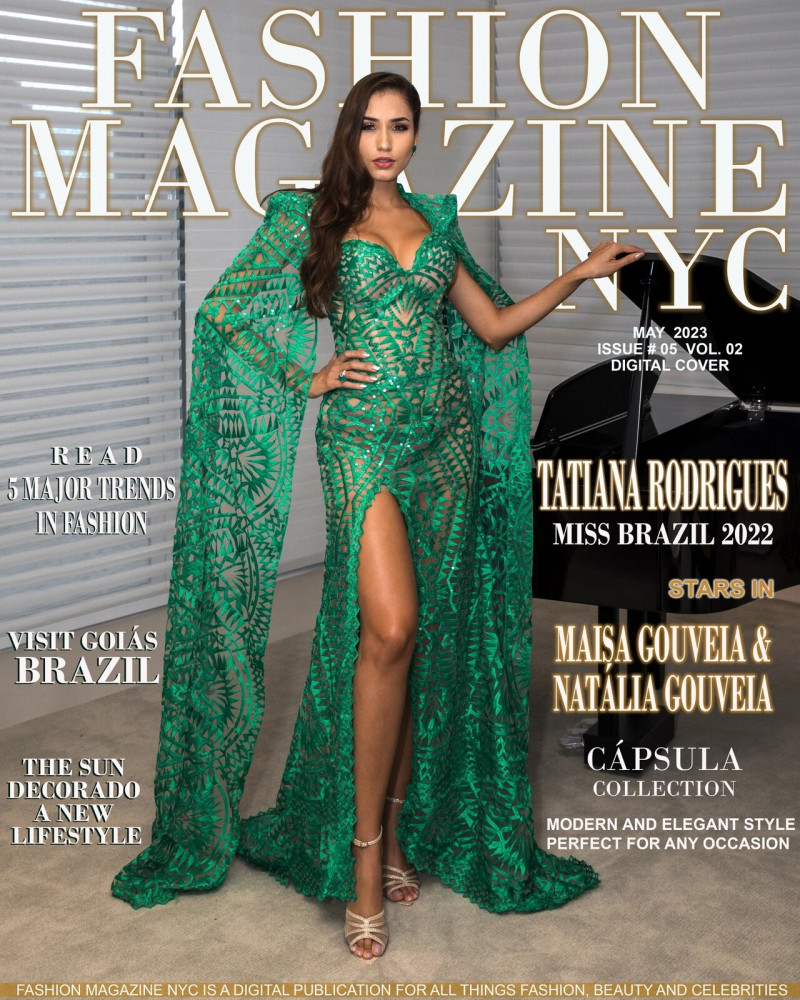 Tatiana Rodrigues featured on the Fashion Magazine NYC cover from May 2023