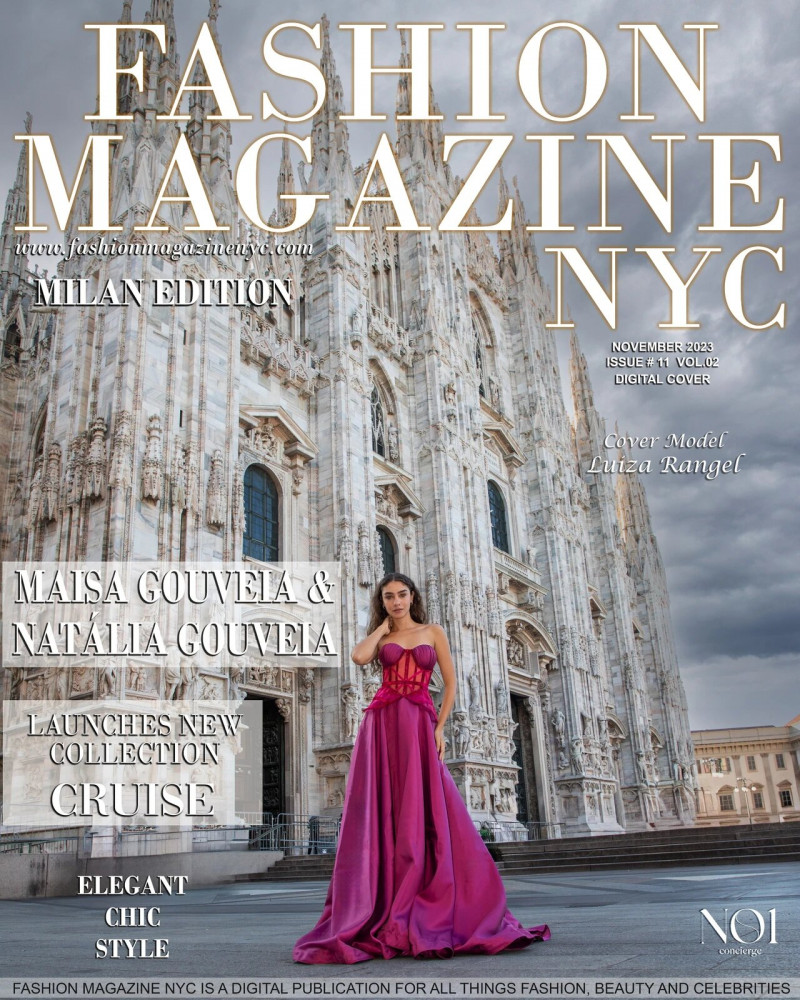 Luiza Rangel featured on the Fashion Magazine NYC cover from November 2023