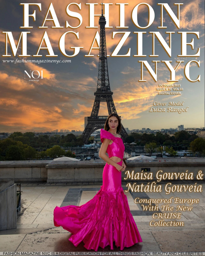 Luiza Rangel
 featured on the Fashion Magazine NYC cover from October 2023