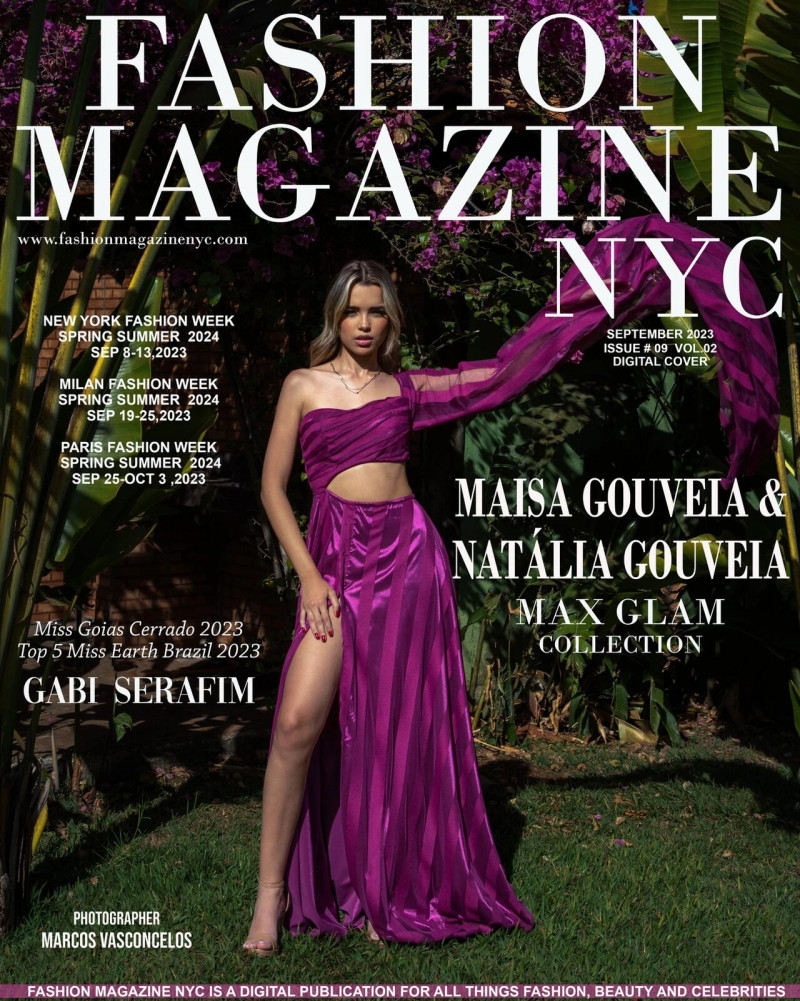 Gabi Serafim featured on the Fashion Magazine NYC cover from September 2023