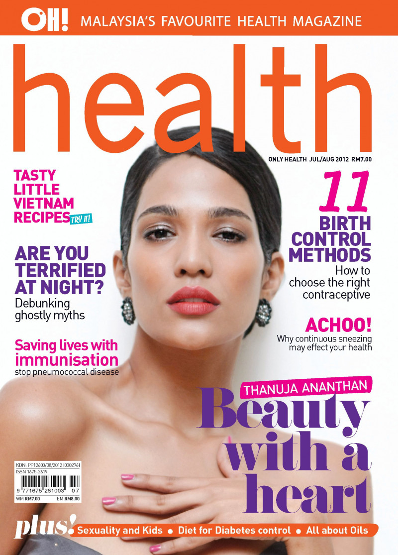 Thanuja Ananthan featured on the OH! Only Health cover from July 2012