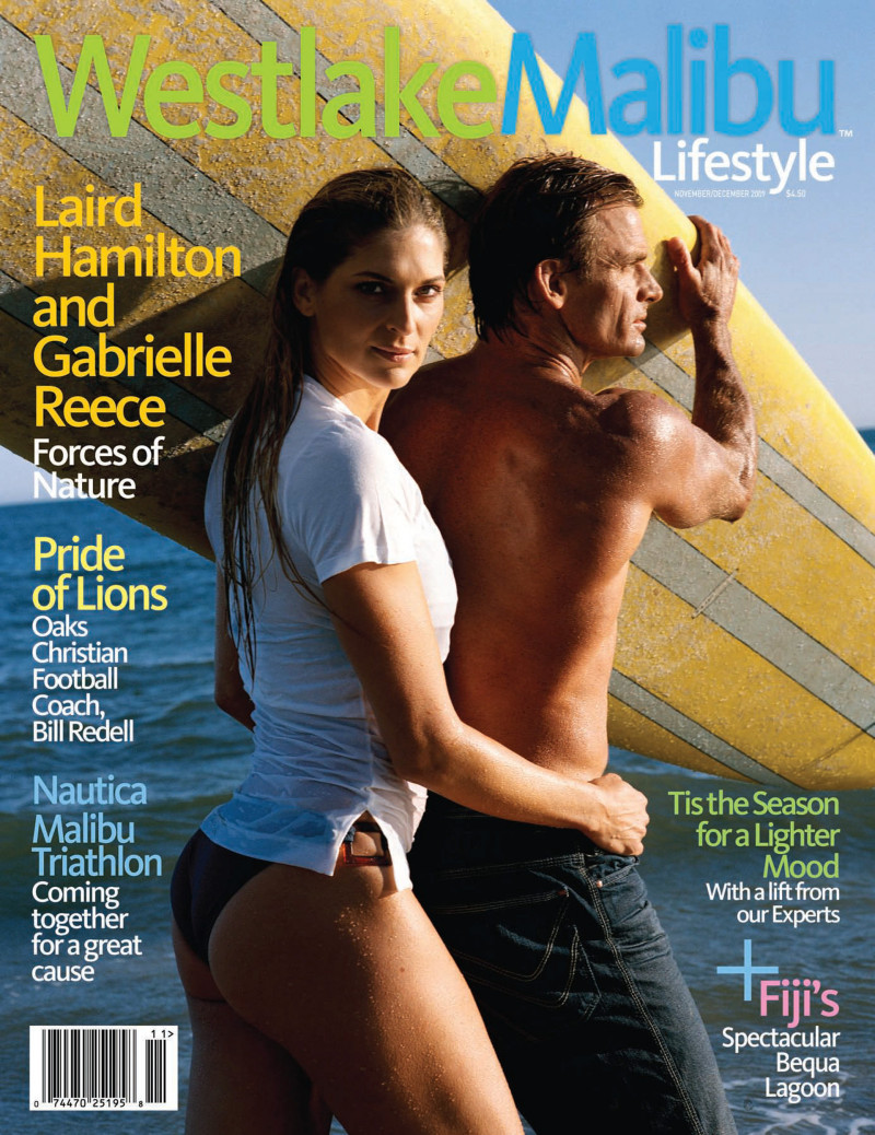 Gabrielle Reece, Laird Hamilton featured on the Westlake Malibu Lifestyle cover from November 2009