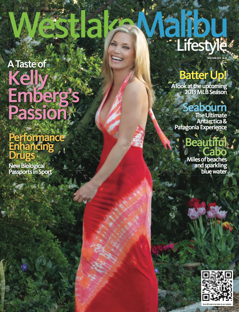 Kelly Emberg featured on the Westlake Malibu Lifestyle cover from May 2013