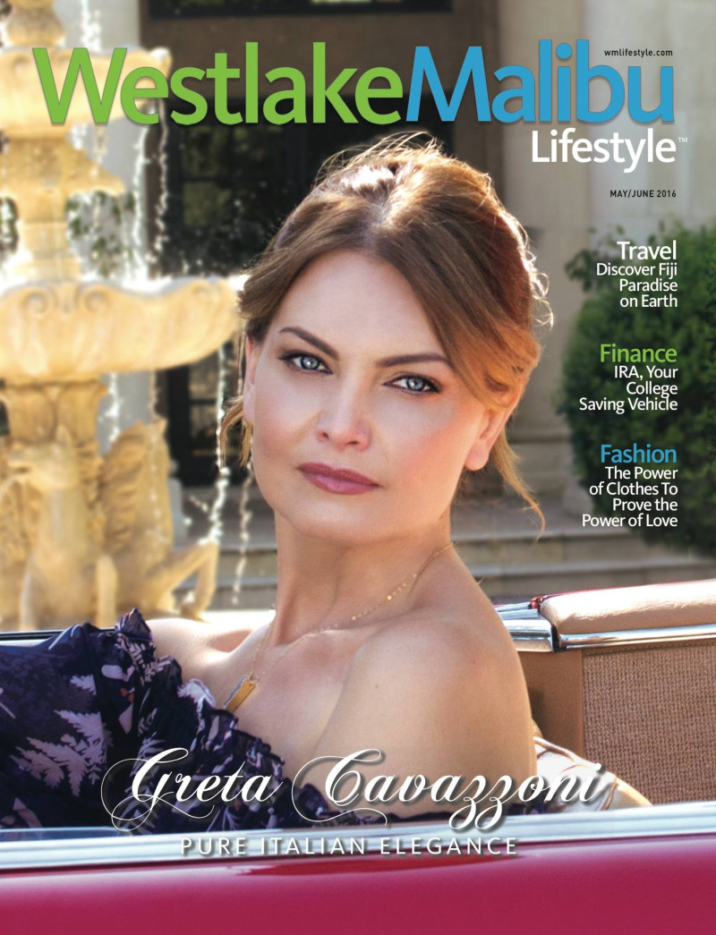 Gretha Cavazzoni featured on the Westlake Malibu Lifestyle cover from May 2016