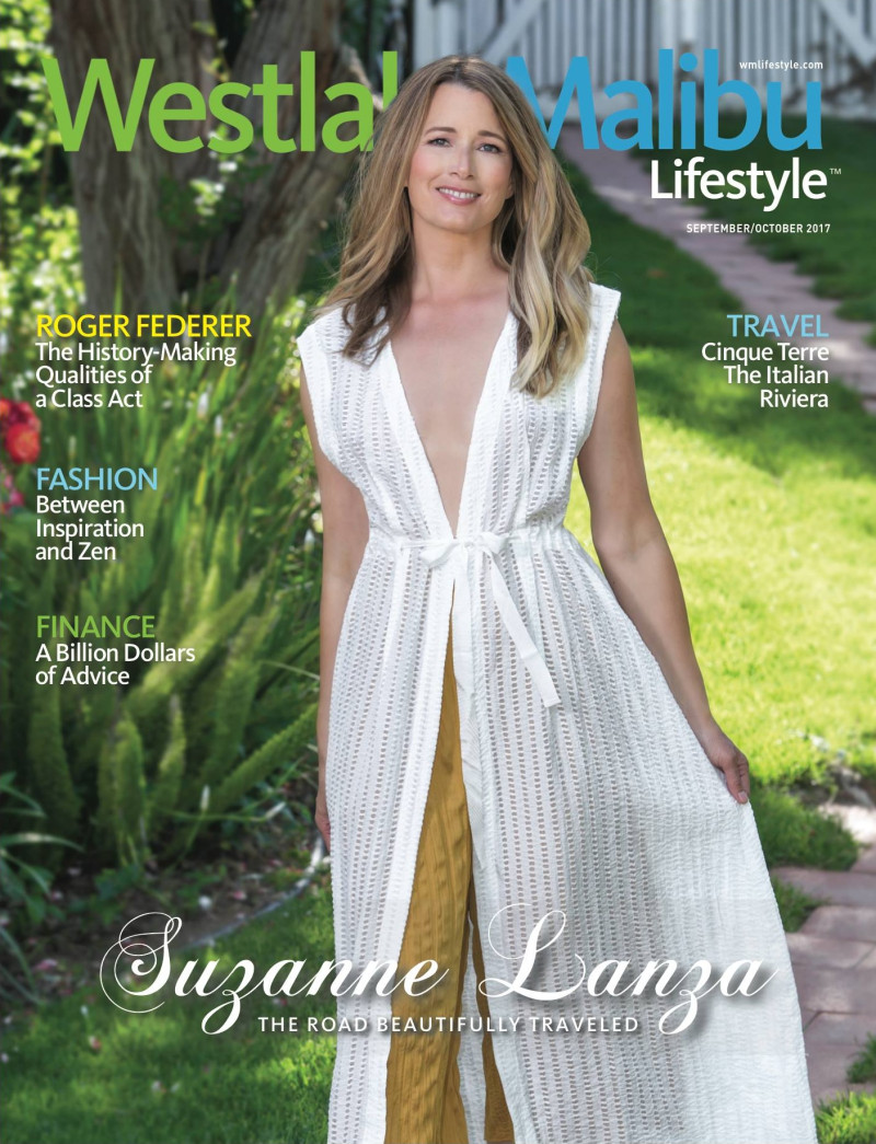 Suzanne Lanza featured on the Westlake Malibu Lifestyle cover from September 2017